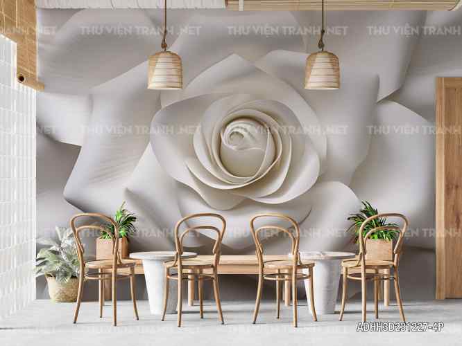Tranh dán tường Hoa 3D- ADHH3D231227-4P - Kết quả tìm kiếm tranh tường
